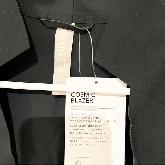 NWT Athleta Cosmic Open Front Activewear Jacket Blazer style 350837 size 4 - Picture 11 of 11